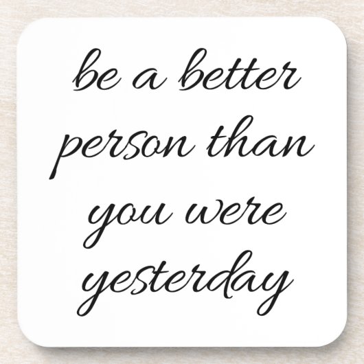 Een beter persoonlijk, hard Onderzetter (Voorkant)