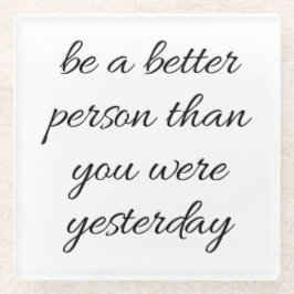 Een beter persoonlijk Onderzetter zijn Glazen Onderzetter