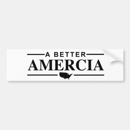 Een betere Amercia Bumpersticker (Voorkant)