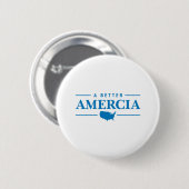 Een betere Amercia Ronde Button 5,7 Cm (Voorkant /achterkant)