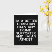 Een betere Christelijke Trump Supporters Anti-45 M Kaart (Gele Bloem)