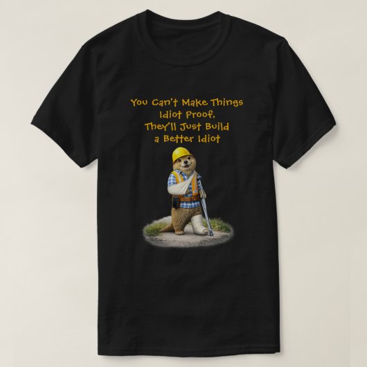 "Een betere idioot" T-shirt (Design voorkant)