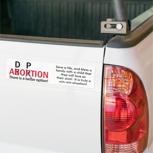 Een betere optie! bumpersticker (Op Truck)