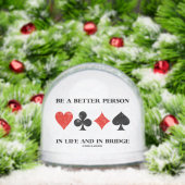 Een betere persoon zijn in het leven en in de brug sneeuwbol (Kerstmis)