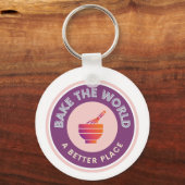 Een betere plek voor amateurbakkers sleutelhanger (Voorkant)