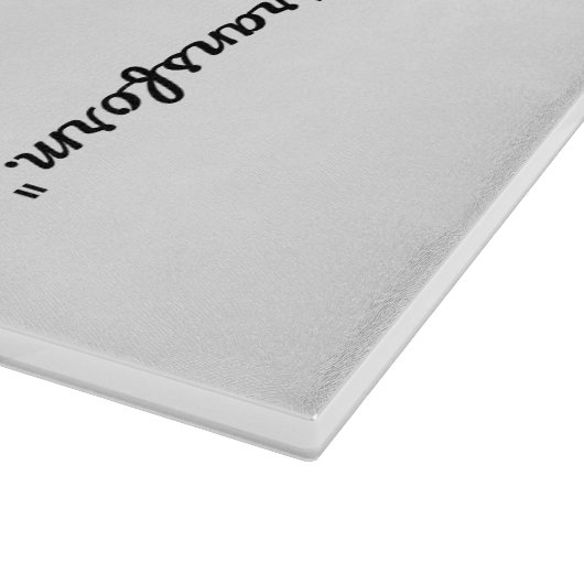 "Een betere toekomst begint hier" Snijplank (Hoek)