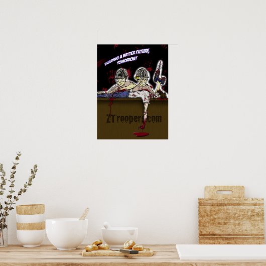 Een betere toekomst bouwen, morgen! Poster (Keuken)