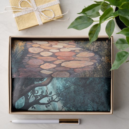 Een betoverd bospad door Wonderland Tissuepapier (Geschenk)