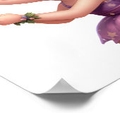 Een betoverde magische kleine cartoon Fairy Poster (Hoek)