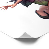 Een betoverde magische kleine cartoon Fairy Poster (Hoek)