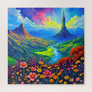 Een betoverend landschap legpuzzel