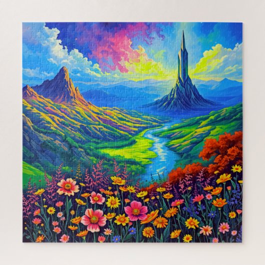 Een betoverend landschap legpuzzel (Verticaal)