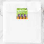 Een betoverende affaire groen vierkante sticker (Tas)