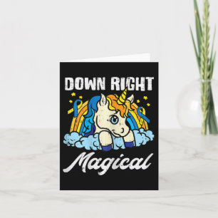 Een Betoverende Eenhoorn Downsyndroom Bewustzijn Kaart