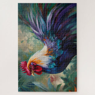 Een betoverende haan schilderij puzzel