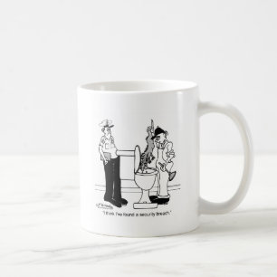 Een beveiligingsinbreuk koffiemok