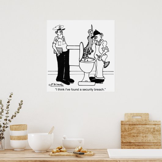 Een beveiligingsinbreuk poster (Keuken)