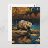 Een Bever van Van Gogh Briefkaart (Voorkant / Achterkant)