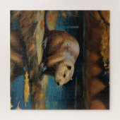 Een Bever van Van Gogh Legpuzzel (Horizontaal)