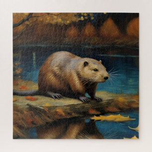 Een Bever van Van Gogh Legpuzzel
