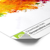 Een bevestiging en een bemoedigend poster. poster (Hoek)