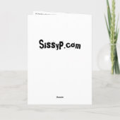 'Een beving in de nacht' Verjaardag Kaart (Achterkant)