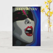 'Een beving in de nacht' Verjaardag Kaart (Gele Bloem)