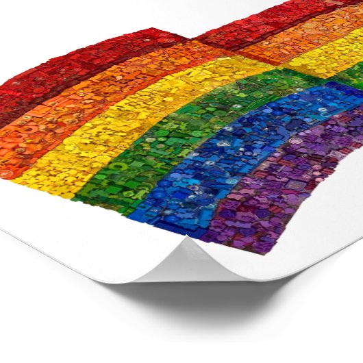 Een bevoorrechte vlag gemaakt van de componenten v poster (Hoek)