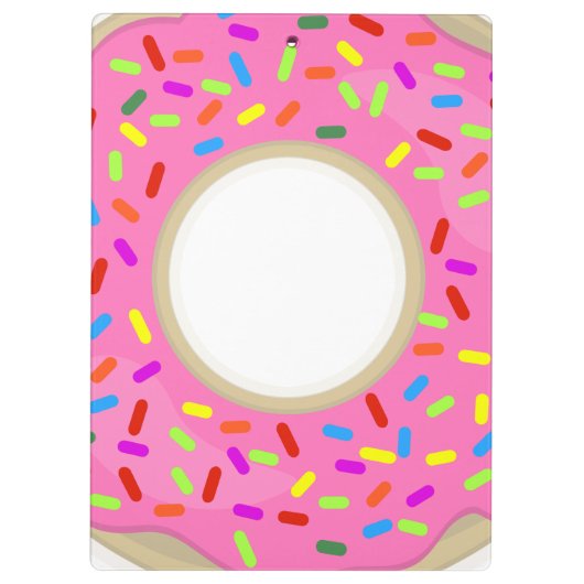 Eén bevroren Donut Klembord (Achterkant)