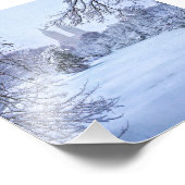 Een bevroren Pond in het centrale park Foto Afdruk (Hoek)