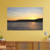 Een bevroren Zonsondergang Canvas Afdruk (Insitu (Woonkamer))