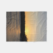 Een bevroren Zonsondergang Fleece Deken (Voorkant (Horizontaal))
