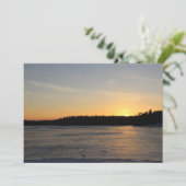 Een bevroren Zonsondergang Kaart (Staand voorkant)