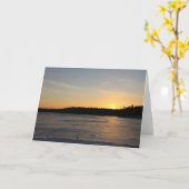 Een bevroren zonsondergang kaart (Gele Bloem)