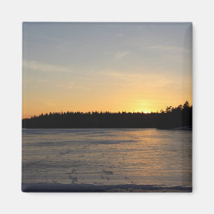 Een bevroren Zonsondergang Magneet