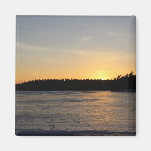 Een bevroren Zonsondergang Magneet (Voorkant)