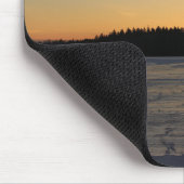 Een bevroren Zonsondergang Muismat (Hoek)