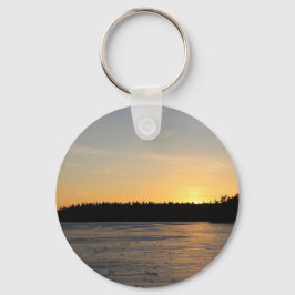 Een bevroren Zonsondergang Sleutelhanger
