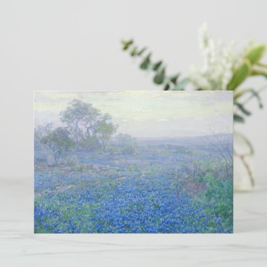 Een bewolkte dag, Bluebonnets | Julian Onderdonk (Staand voorkant)