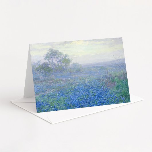 Een bewolkte dag, Bluebonnets | Julian Onderdonk Feestdagen Kaart