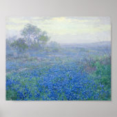 Een bewolkte dag, Bluebonnets | Julian Onderdonk Poster (Voorkant)