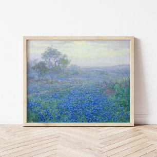 Een bewolkte dag, Bluebonnets   Julian Onderdonk Poster
