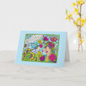 Een bezige Life_Greeting Kaart (Gele Bloem)