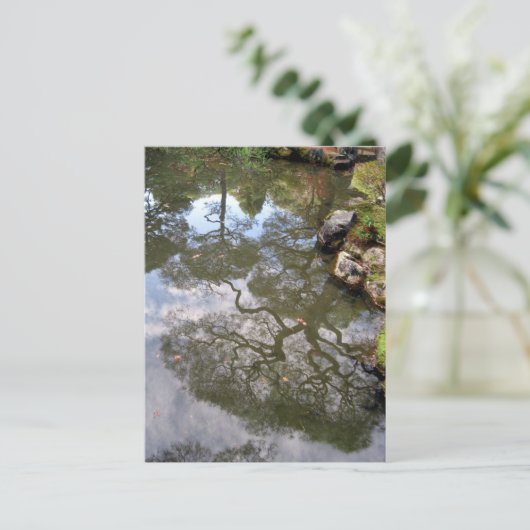 Een bezinning-tempel Zen in Japan Briefkaart (Staand voorkant)