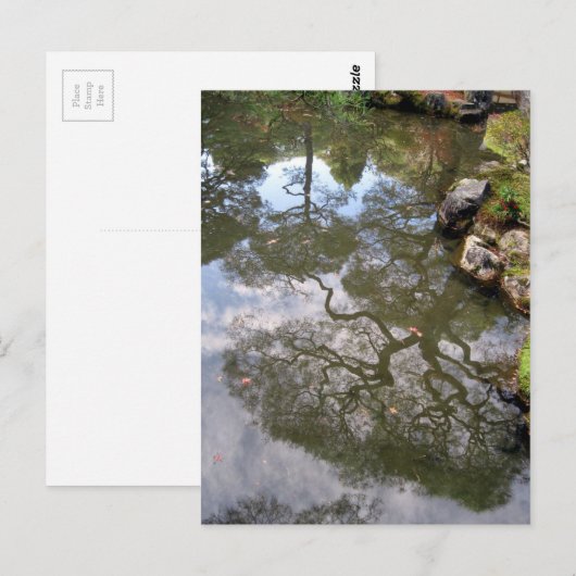 Een bezinning-tempel Zen in Japan Briefkaart (Voorkant / Achterkant)