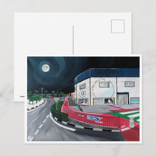 Een bezoek aan het schilderij van de tandarts door briefkaart (Voorkant / Achterkant)