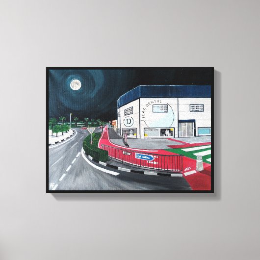 Een bezoek aan het schilderij van de tandarts door canvas afdruk (Voorkant)