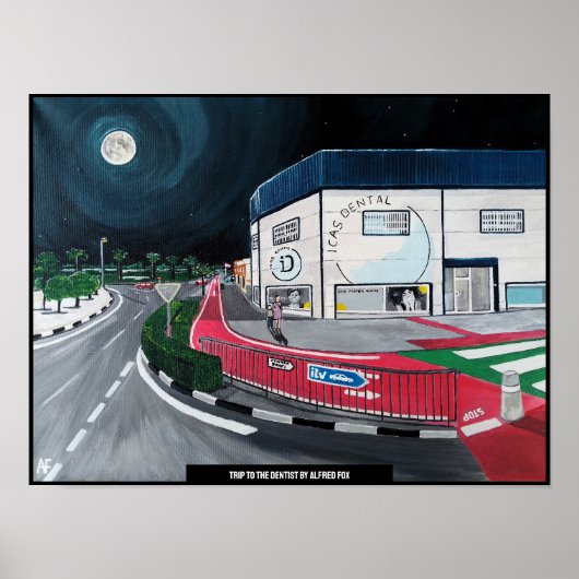 Een bezoek aan het schilderij van de tandarts door poster (Voorkant)