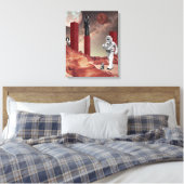 Een bezoek aan Mars Canvas Afdruk (Insitu (Slaapkamer))