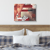 Een bezoek aan Mars Canvas Afdruk (Insitu (Slaapkamer))